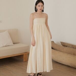 NWT Caramel Monster - Blue Linen Maxi Dress